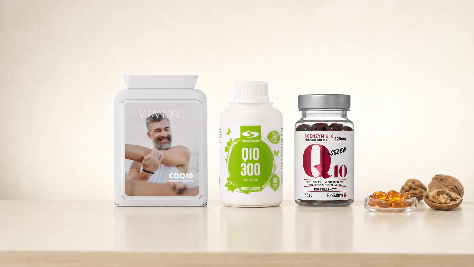 Ubikinon eller ubikinol, Q10 i maten, doser i studier och vad EFSA har bedömt.