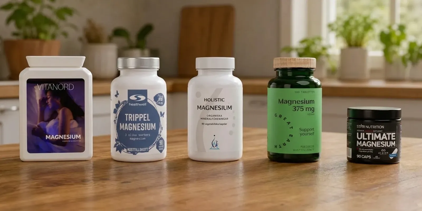De 5 bästa magnesiumtillskotten 2026